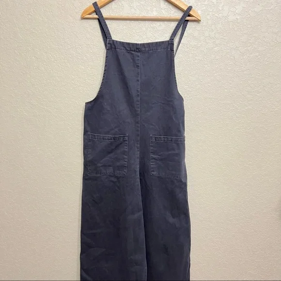 NWT Zara Denim Wide Leg CROPPED POCKET JUMPSUIT
Size small - Picture 4 of 14